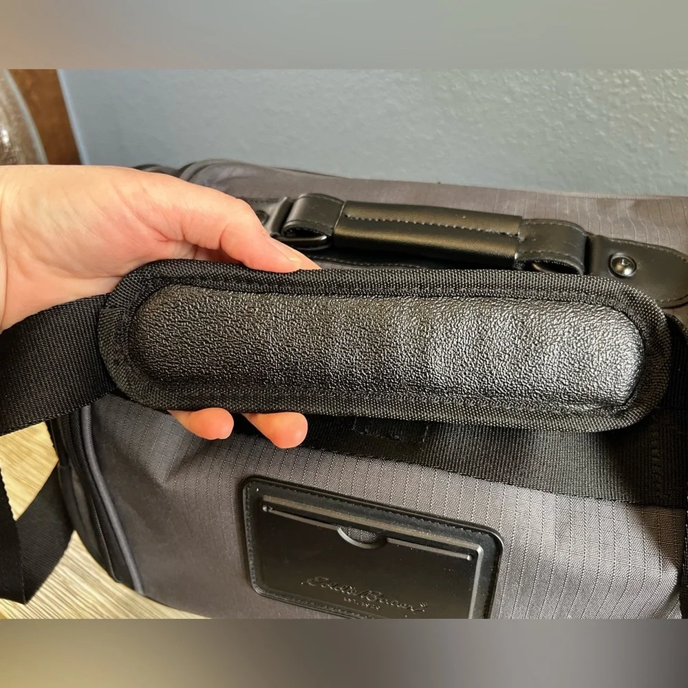 EUC!!! Eddie Bauer Charcoal and Black Carry On Travel Bag